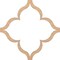 Ekena Millwork 33W x 33H x 14T Small May Decorative Fretwork Wood Ceiling Panels, Hickory CELW33X33X0250MAYHI - alternate 3
